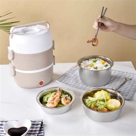 electric tiffin box price in pakistan|Multifunctional 3 Layers Electric Lunch Box.